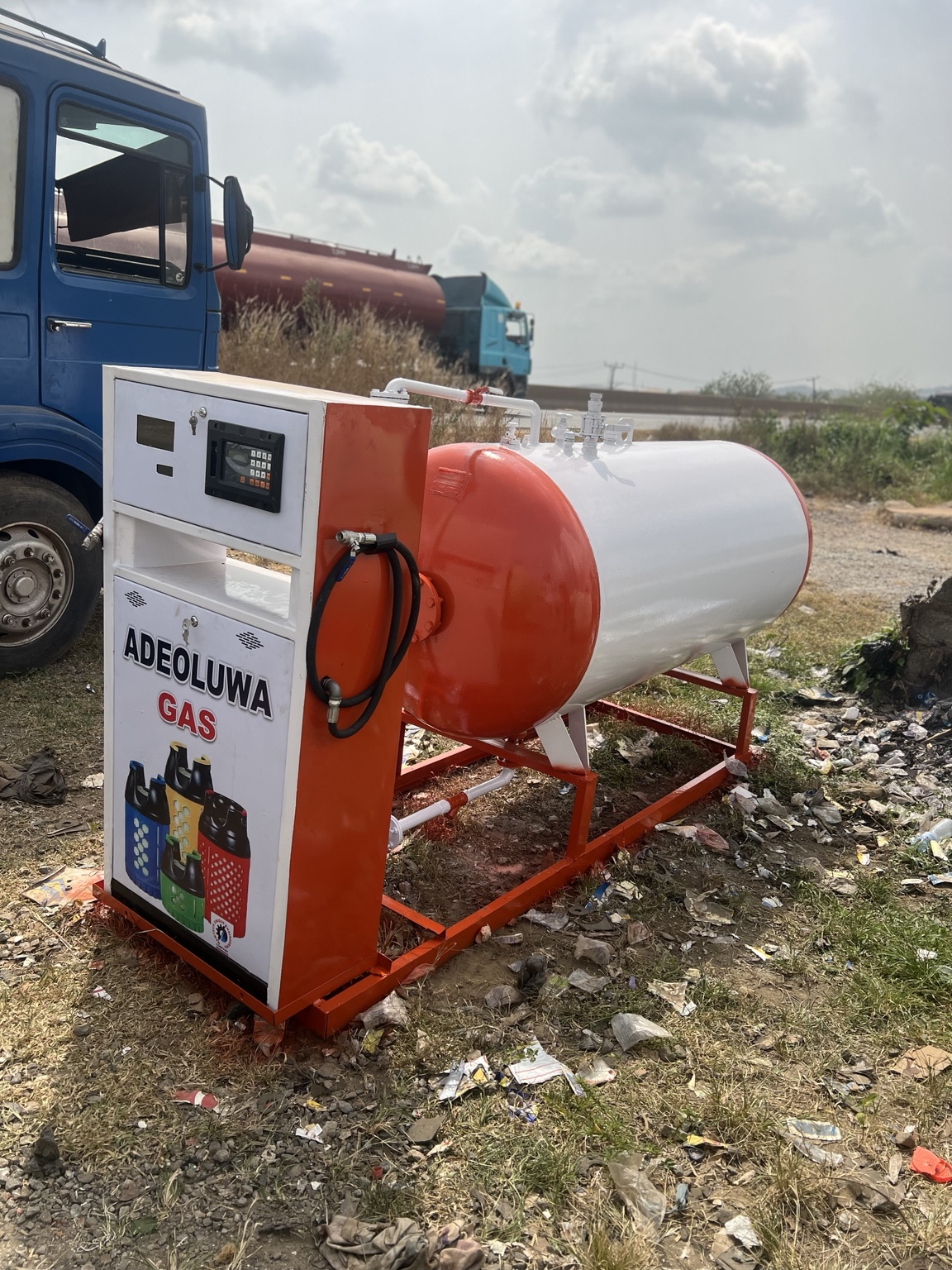 LPG skid and dispenser installation